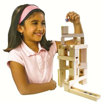  -  (Ideal Amaze 'N' Marbles 60 Piece Classic Wood) (,  1)