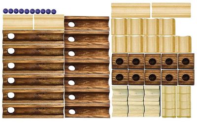  -  (Ideal Amaze 'N' Marbles 60 Piece Classic Wood) (,  2)