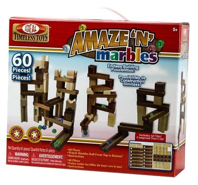  -  (Ideal Amaze 'N' Marbles 60 Piece Classic Wood) (,  3)