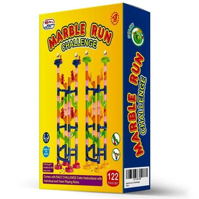  -    (Marble Run Challenge 122 piece set. Race to the Bottom. Marbles Will Not Get Stuck.) (,  3)
