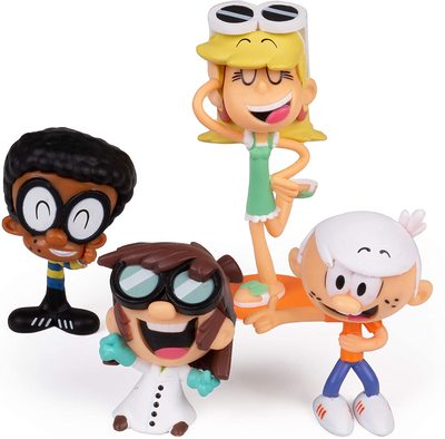       . 4 .   - , , , . (The Loud House Figure 4 Pack - Lincoln, Clyde, Lisa, Leni - Action Figure) (,  1)