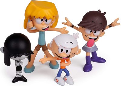       . 4 .   - , , , . (The Loud House Figure 4 Pack - Lincoln, Lori, Lucy, Luna - Action Figure) (,  1)