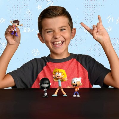       . 4 .   - , , , . (The Loud House Figure 4 Pack - Lincoln, Lori, Lucy, Luna - Action Figure) (,  2)