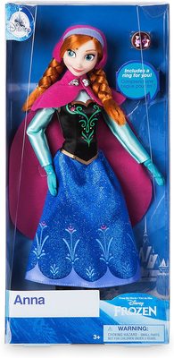     -   2 -  (Disney Anna Classic Doll with Ring - Frozen) (,  1)