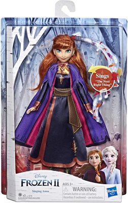   ,    -   2 -  (Disney Frozen Singing Anna Fashion Doll with Music Wearing A Purple Dress) (,  1)