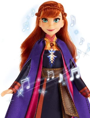   ,    -   2 -  (Disney Frozen Singing Anna Fashion Doll with Music Wearing A Purple Dress) (,  2)