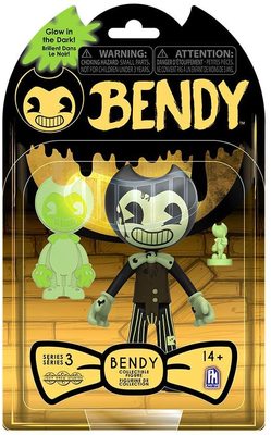   -        3- (Cartoon Bendy - Glow in The Dark Action Figures) (,  1)