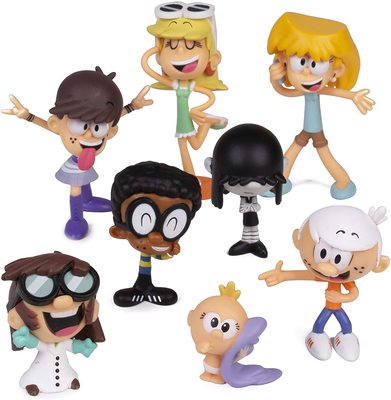   8 . "  " - , , , , , , ,  (The Loud House Figure 8 Pack - Lincoln, Clyde, Lori, Lily, Leni, Lucy, Lisa, Luna) (,  1)
