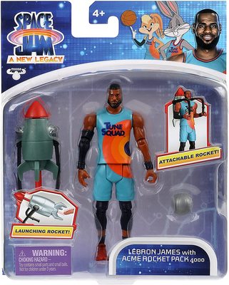          -  . (SPACE JAM: A New Legacy - Baller Action Figure - Lebron James with Acme Rocket Pack 4000) (,  1)