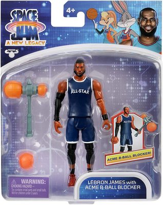         -  . (SPACE JAM: A New Legacy - Baller Action Figure - Lebron James with Acme B-Ball Blocker) (,  1)