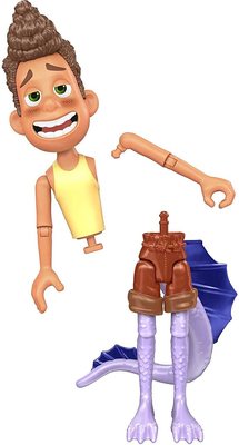        (Disney Pixar Luca Alberto Scorfano Action Figure Movie Toys, Highly Posable with Color Change Elements) (,  2)