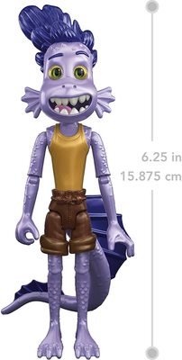        (Disney Pixar Luca Alberto Scorfano Action Figure Movie Toys, Highly Posable with Color Change Elements) (,  3)