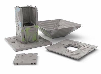    -A-      "  " (Fortnite Battle Royale Collection: Port-A-Fort Playset &amp; Infiltrator Figure) (,  4)