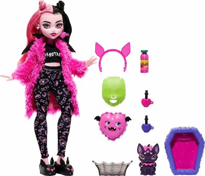  -   (2022.) (Draculaura &amp; Pet Bat - Monster High Creepover Party) (,  3)