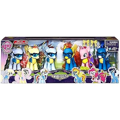    14 . (My little pony exclusive Wonderbolts 6 figure gift set including derpy hooves by My Little Pony)