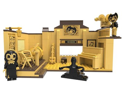     :   (254 ) (Basic Fun Bendy Recording Studio Scene Set) ()