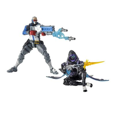 -76    -   Overwatch (Hasbro Overwatch Ultimates Series Soldier: 76 &amp; Shrike (Ana) Skin Dual Pack Collectible Action Figures) ()