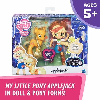   -        (My Little Pony Applejack Toys - Glitter Pony & Equestria Girls Doll) ()