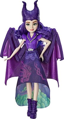 -   ,  -3 (Disney Descendants Dragon Queen Mal, Fashion Doll Transforms to Winged Dragon) ()