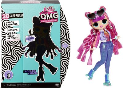   O..G. 3 ,   ,  20  (LOL O.M.G. Series 3 Roller Chick Fashion Doll) ()