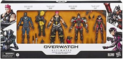 , ,       Overwatch Ultimates,  Carbon. (Overwatch Ultimates Series Collectible Carbon Series Action Figure 4pack with Genji, Zarya, Pharah, and D. Va) ()