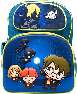    ,   ,    (Harry Potter Teal Backpack with Hedwig, Harry, Ron &amp; Hermione Running from Dementors) ()