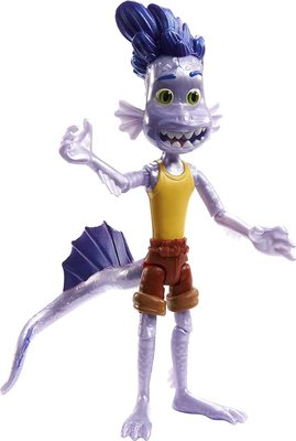        (Disney Pixar Luca Alberto Scorfano Action Figure Movie Toys, Highly Posable with Color Change Elements) ()