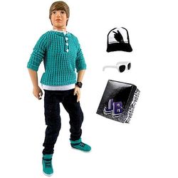  (Justin Bieber JB Style Collection Real Hairstyle Doll - Green Hoodie and Jeans)
