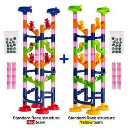  -    (Marble Run Challenge 122 piece set. Race to the Bottom. Marbles Will Not Get Stuck.)