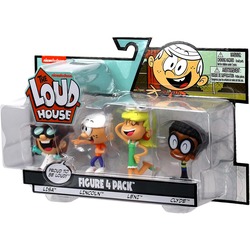       . 4 .   - , , , . (The Loud House Figure 4 Pack - Lincoln, Clyde, Lisa, Leni - Action Figure)