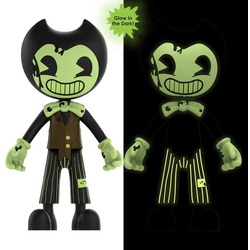   -        3- (Cartoon Bendy - Glow in The Dark Action Figures)