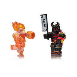  :   "   Ѹ" Ember & Midnight Shogun (Roblox Celebrity Collection Heroes of Robloxia: Ember & Midnight Shogun Game Pack)
